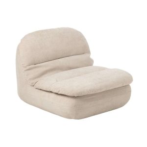 LOUNGE CHAIR COMPRESSED FOAM ECRU