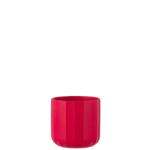 FLOWERPOT SUMMER CERAMIC PINK MEDIUM