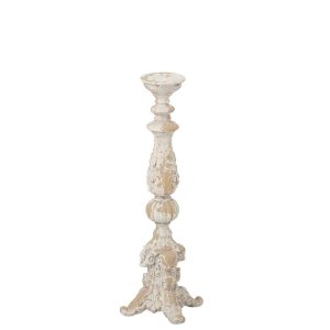 TEALIGHT HOLDER OUTDOOR MAGNESIUM ECRU/BEIGE LARGE