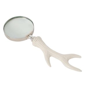 MAGNIFYING GLASS DEER ALUMINIUM OFF-WHITE