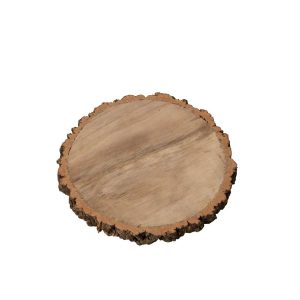 DISC ROUND PAULOWNIA WOOD NATURAL MEDIUM