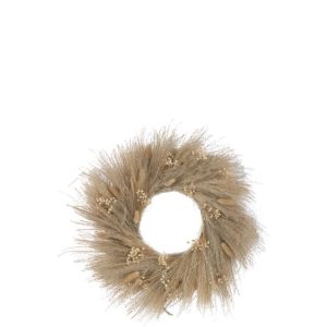 WREATH DRIED PLANTS/FLOWERS NATURAL LARGE