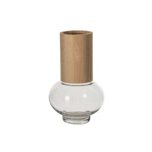 VASE JIM GLASS NATURAL/TRANSPARENT LARGE