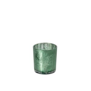 CANDLE HOLDER FOREST GLASS GREEN SMALL
