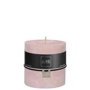 CYLINDER CANDLE POWDERPINK -64H