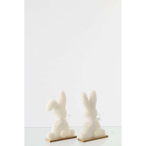 RABBIT POLYESTER WHITE SMALL ASSORTMENT OF 2