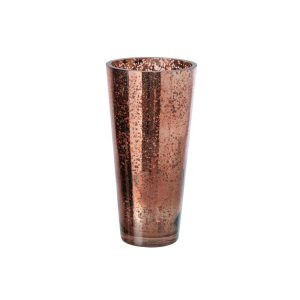 CANDLE HOLDER GLASS BROWN LARGE