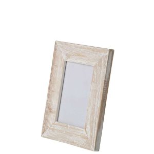 PHOTO FRAME WOOD OFF-WHITE SMALL