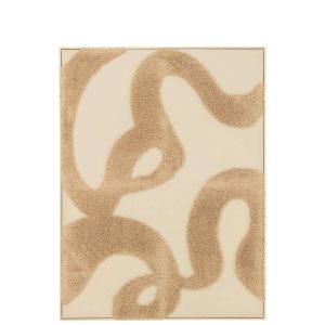 PAINTING TUFT MDF BEIGE/BROWN