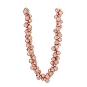 GARLAND CHRISTMAS BAUBLES PS LIGHT PINK