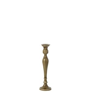 CANDLE HOLDER  ALUMINIUM OLIVE SMALL