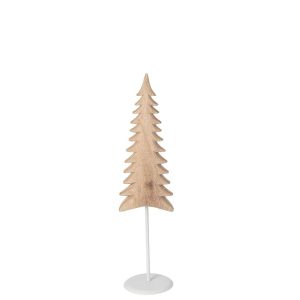 TREE ON BASE PAULOWNIA WOOD WHITE/NATURAL SMALL