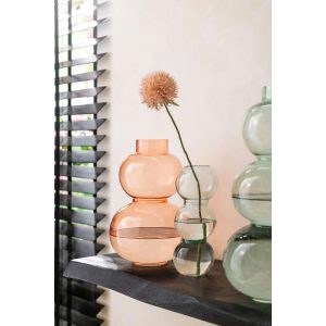 Vase i glass - orange 28 cm