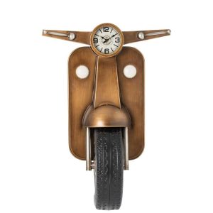 WALL CLOCK METAL GOLD