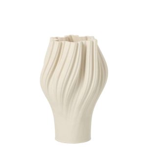 VASE 3D PRINTING STONEWARE WHITE SMALL