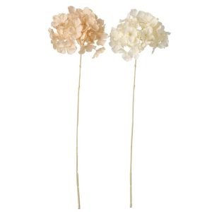 HYDRANGEA POLYESTER BEIGE/LIGHT YELLOW ASSORTMENT OF 2