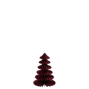 TREE PAPER BURGUNDY SMALL