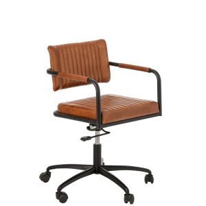 OFFICE CHAIR LEATHER CAMEL