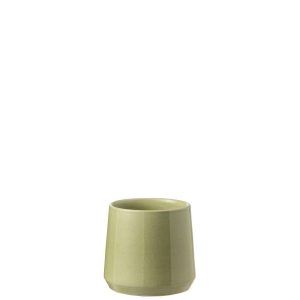 FLOWERPOT ROUND CERAMIC GREEN SMALL