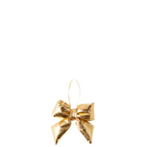 HANGER BOW SHINY FABRIC GOLD EXTRA SMALL