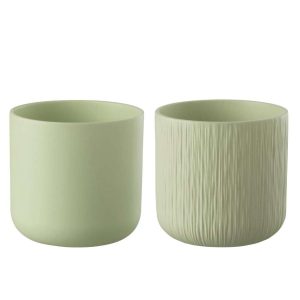 FLOWERPOT GEN CERAMIC PISTACHE XXL ASSORTMENT OF 2