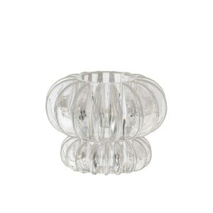 TEALIGHT HOLDER BOB GLASS TRANSPARENT