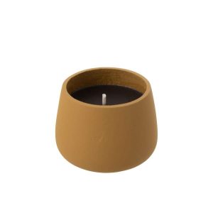 OUTDOOR CANDLE CYRA CEMENT LIGHT BROWN MEDIUM-31 HOURS