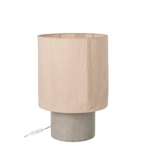 TABLE LAMP CEMENT BEIGE LARGE