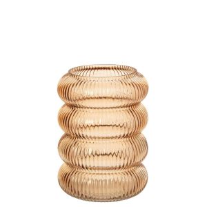 VASE GLASS GOLD LARGE
