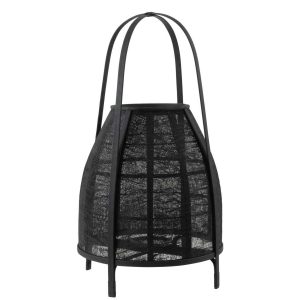 LANTERN HOOD BAMBOO BLACK LARGE