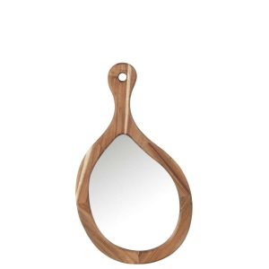 MIRROR PALETTE WOOD/GLASS NATURAL SMALL