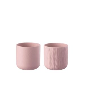 FLOWERPOT GEN CERAMIC PINK MEDIUM ASSORTMENT OF 2