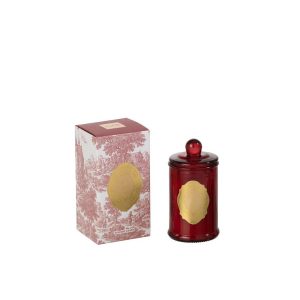 SCENTED CANDLE ECLAT ROYAL WAX BURGUNDY/GOLD SMALL
