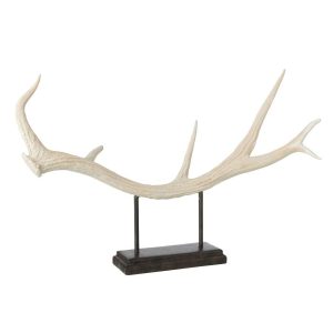 ANTLER ON BASE POLYRESIN BEIGE