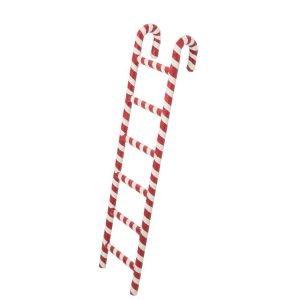 LADDER SHELF METAL RED/WHITE