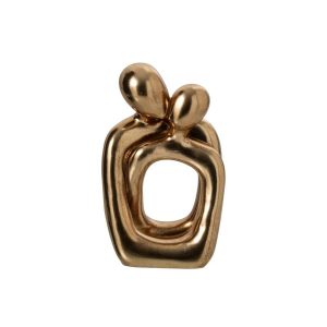 PEOPLE HUG POLYRESIN GOLD