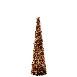 TREE SPARKLING POLYSTYRENE BROWN LARGE