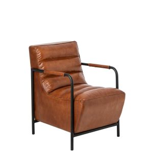 ARMCHAIR LEATHER CAMEL
