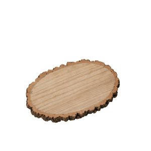 DISC OVAL PAULOWNIA WOOD NATURAL SMALL