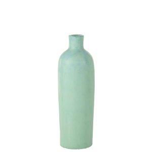 VASE JUSTINE TERRACOTTA BLUE MEDIUM