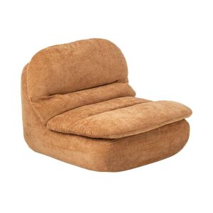 LOUNGE CHAIR COMPRESSED FOAM ORANGE