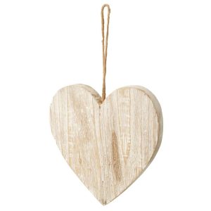 HANGER HEART WOOD OFF-WHITE LARGE
