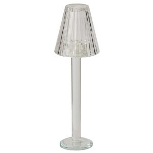 CANDLE HOLDER CRYSTAL TRANSPARENT