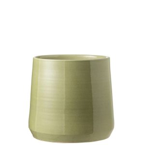 FLOWERPOT ROUND CERAMIC GREEN XLARGE