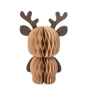 REINDEER PAPER CAMEL/DARK BROWN LARGE