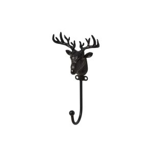 COAT RACK DEER PEWTER BLACK