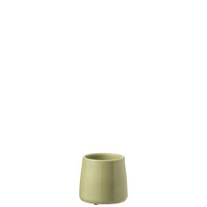 FLOWERPOT ROUND CERAMIC GREEN EXTRA SMALL