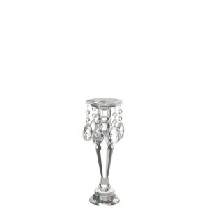 CANDLE HOLDER LOUISE CRYSTAL TRANSPARENT LARGE