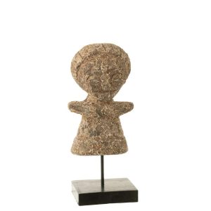 STATUE YING ALBASIA WOOD NATURAL SMALL