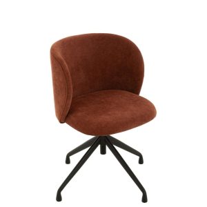 CHAIR TURN/UP/DOWN TEXTILE BURGUNDY